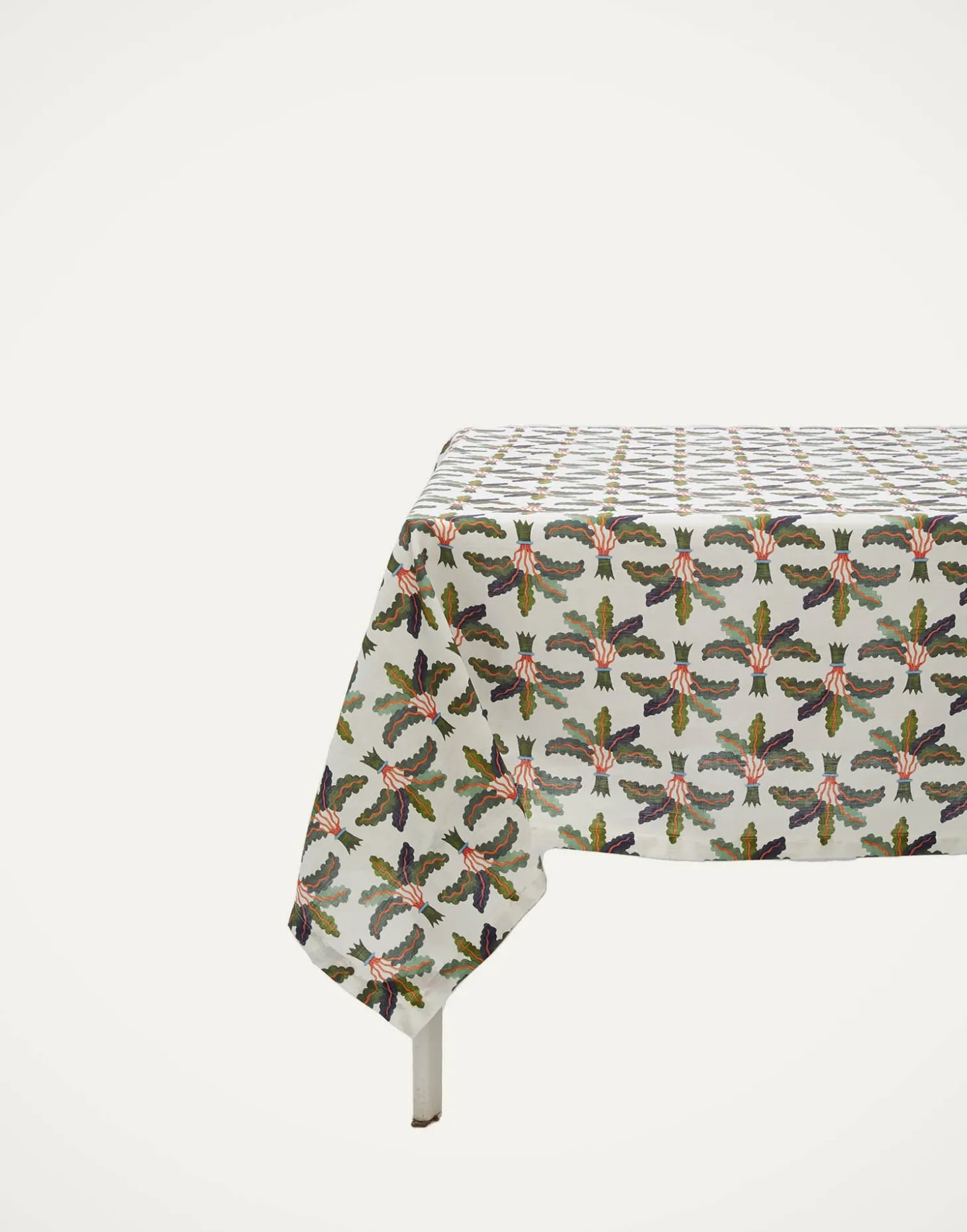 Medium TableclothLinen Palms in Linen