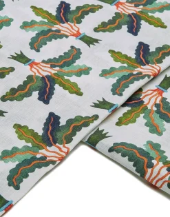 Medium TableclothLinen Palms in Linen