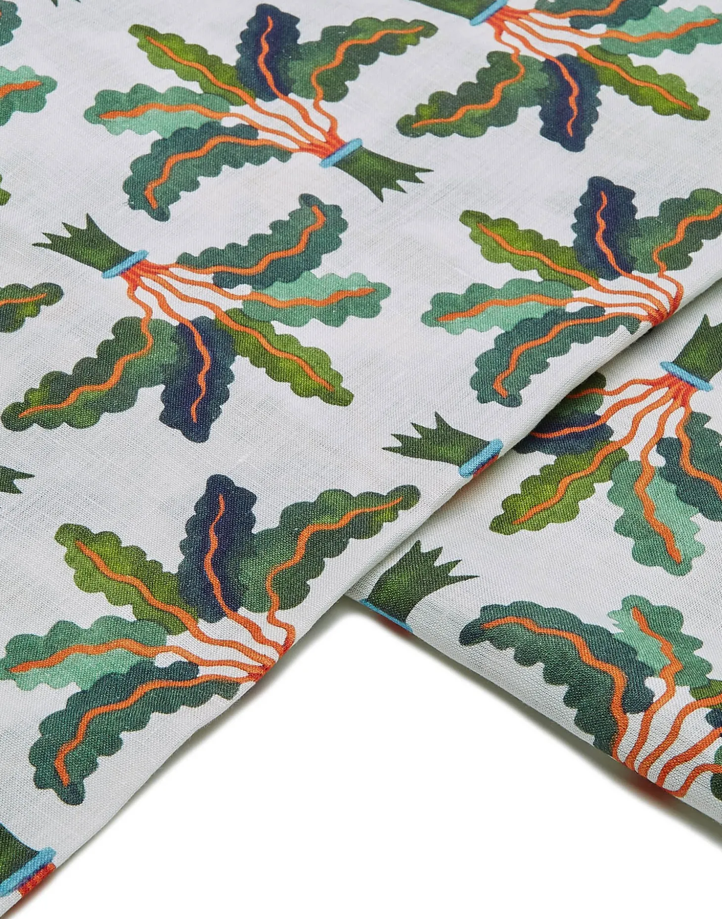 Medium TableclothLinen Palms in Linen