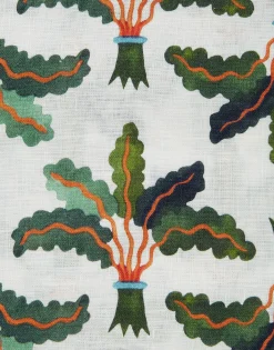 Medium TableclothLinen Palms in Linen