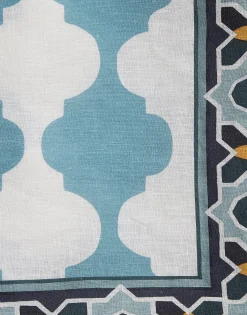 Medium TableclothPlaza Sky Blue in Linen