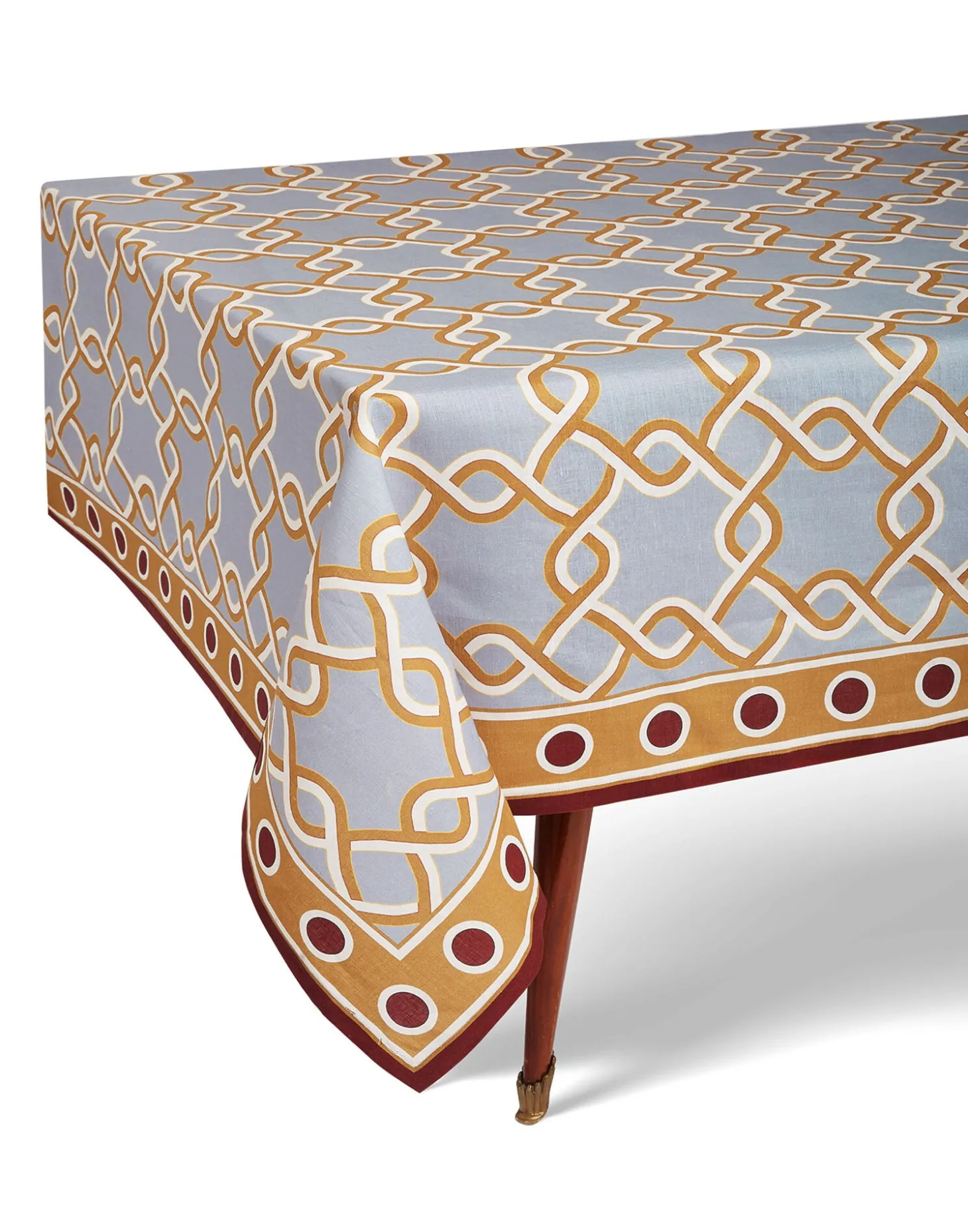 Medium TableclothTackle Turquoise in Linen