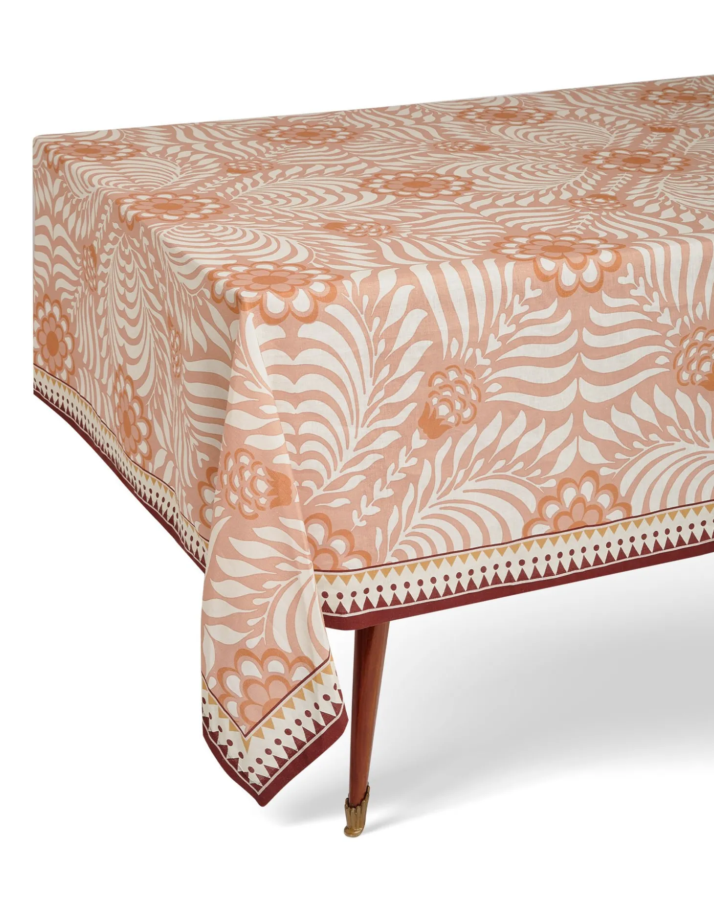 Medium TableclothTudor Pink in Linen