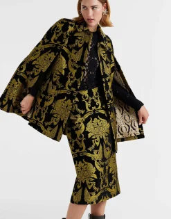 Milano Mini CapeCherubs Black in Jacquard