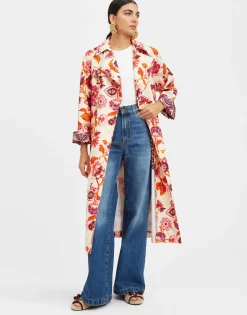 Milano Trench CoatHottie Cream in Cotton Gabardine