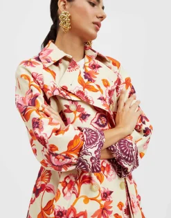 Milano Trench CoatHottie Cream in Cotton Gabardine