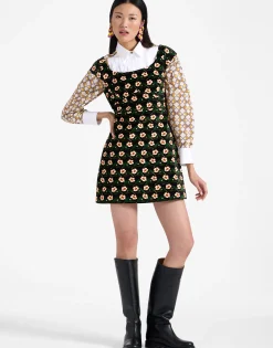 Mini Arabesque DressMayfair Black in Cotton Velvet