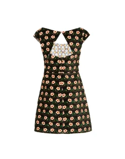 Mini Arabesque DressMayfair Black in Cotton Velvet