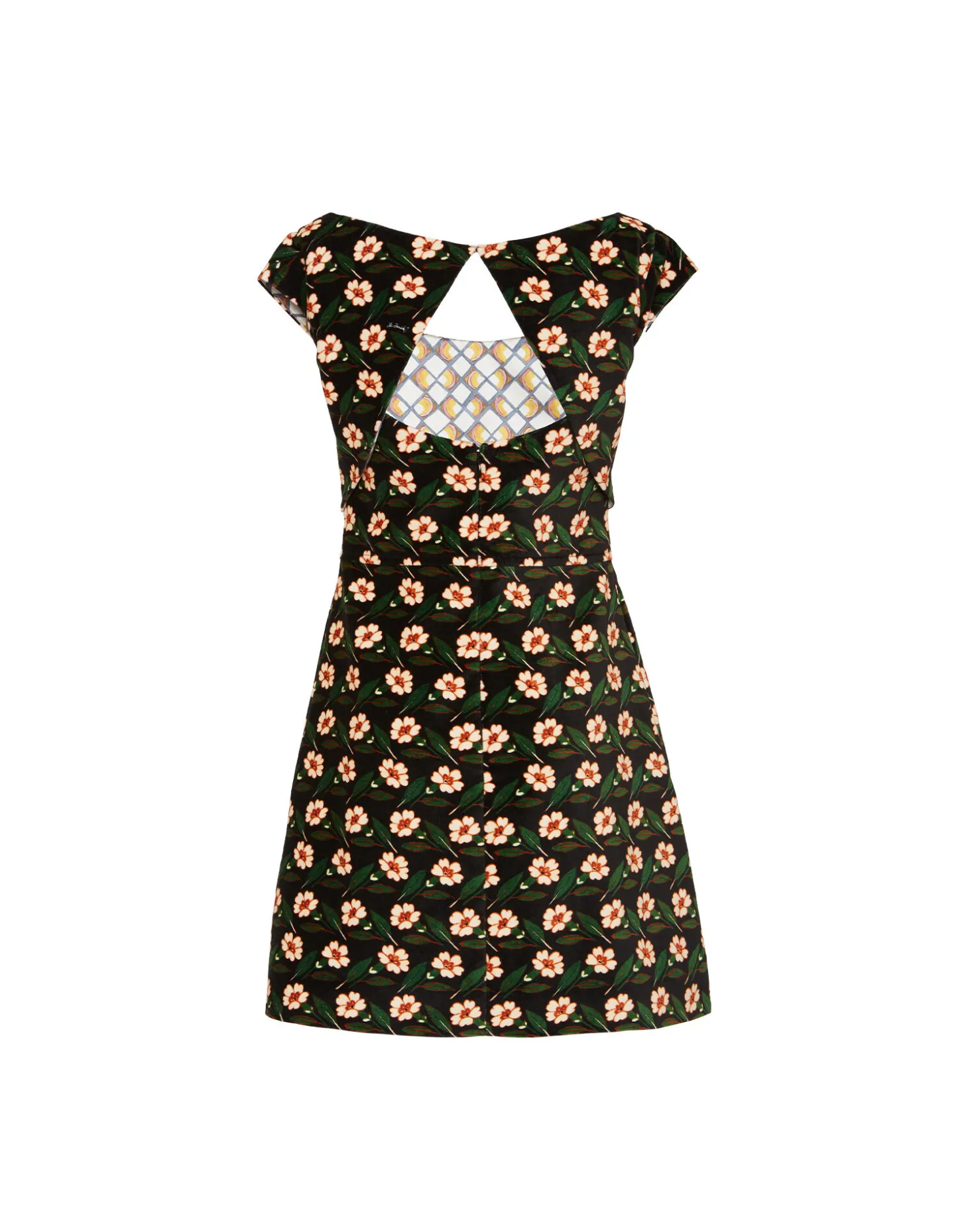 Mini Arabesque DressMayfair Black in Cotton Velvet
