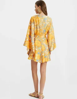 Mini Magnifico DressAnemone Orange in Silk Twill