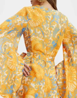 Mini Magnifico DressAnemone Orange in Silk Twill