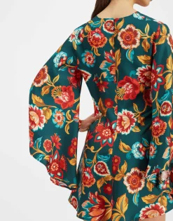 Mini Magnifico DressHottie Emerald in Silk Twill