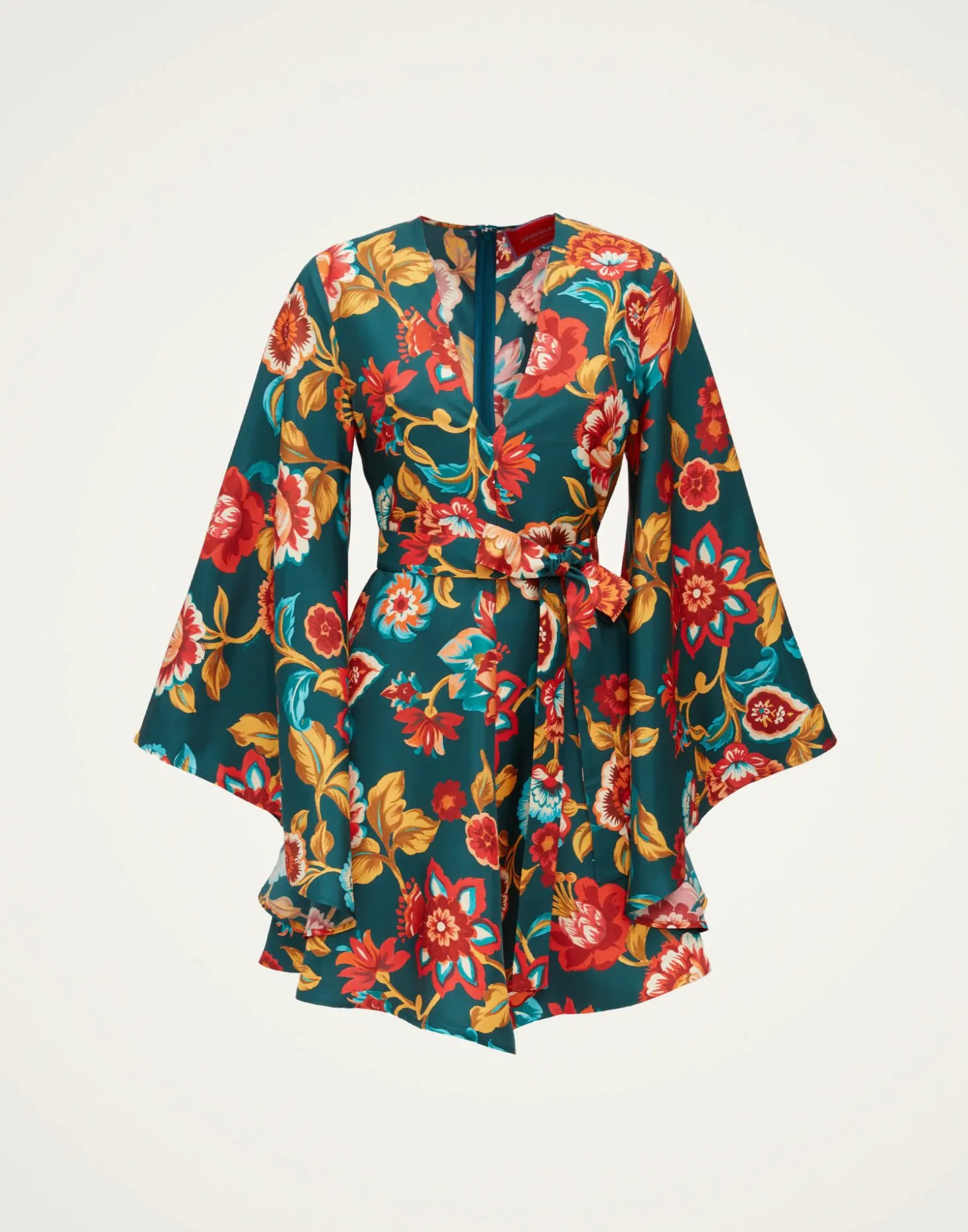 Mini Magnifico DressHottie Emerald in Silk Twill