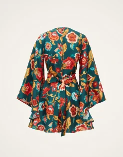 Mini Magnifico DressHottie Emerald in Silk Twill