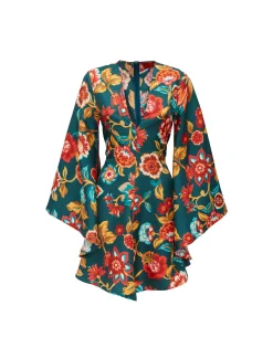 Mini Magnifico DressHottie Emerald in Silk Twill