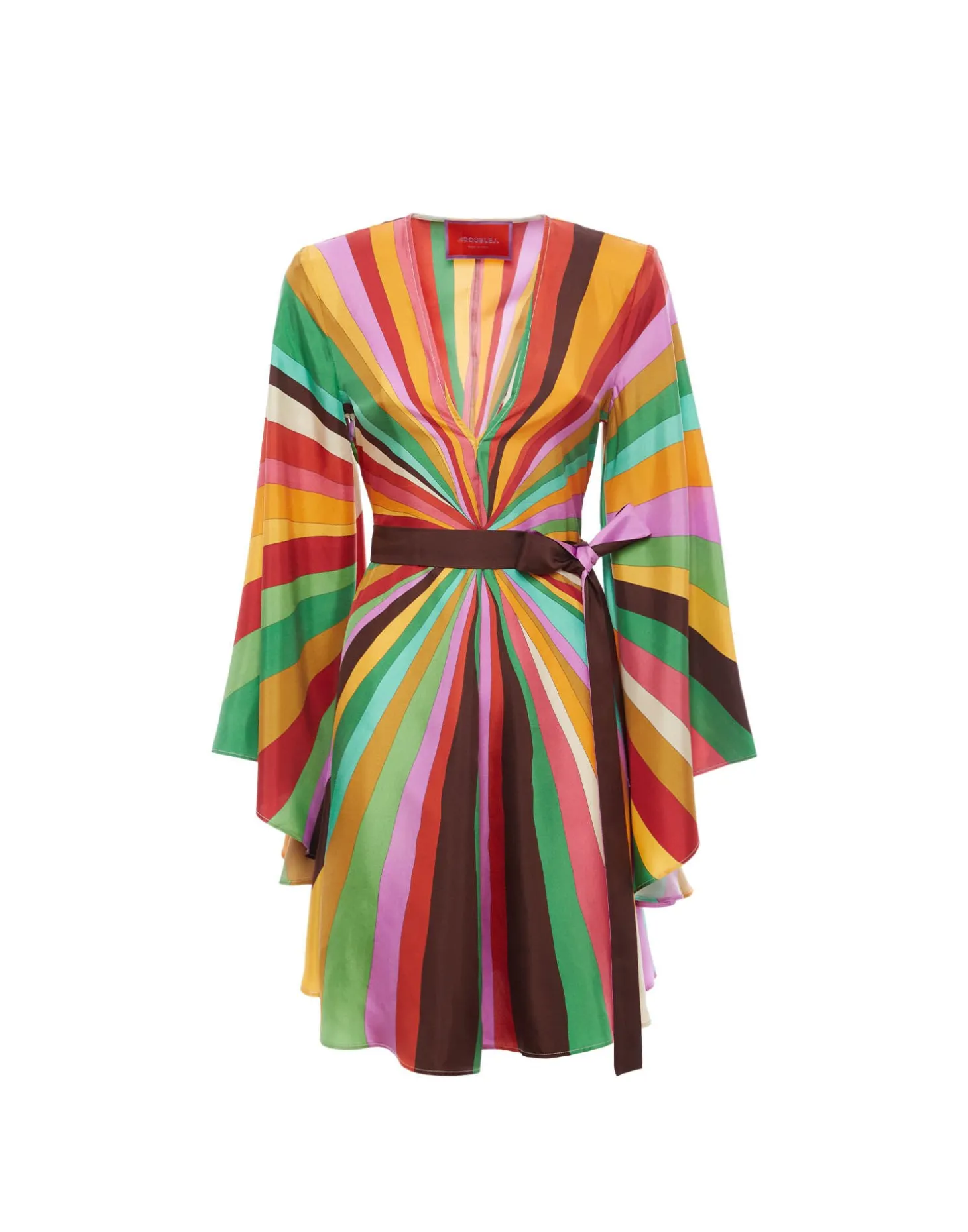 Mini Magnifico DressRainbow in Twill Silk