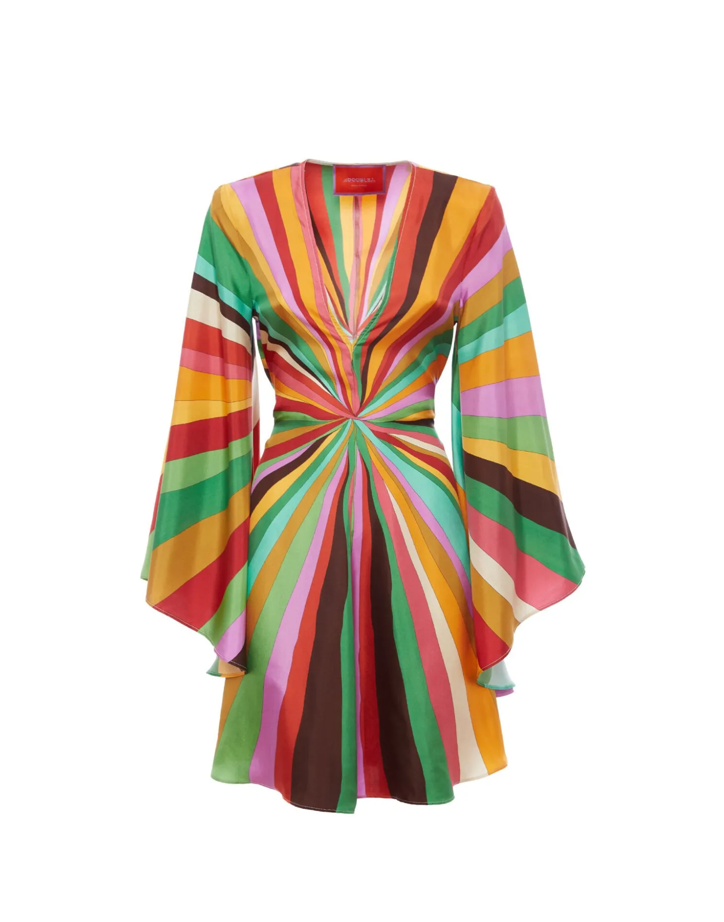 Mini Magnifico DressRainbow in Twill Silk