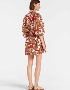 Mini Portofino DressReef White in Printed Lace