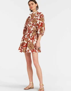 Mini Portofino DressReef White in Printed Lace