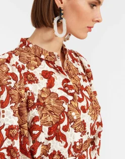 Mini Portofino DressReef White in Printed Lace