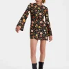 Mini Supreme Swing DressBotticelli Black in Silk Twill