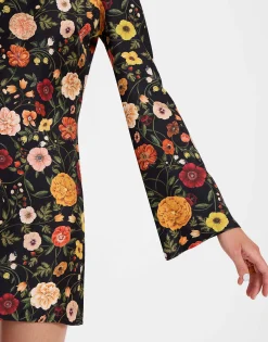 Mini Supreme Swing DressBotticelli Black in Silk Twill