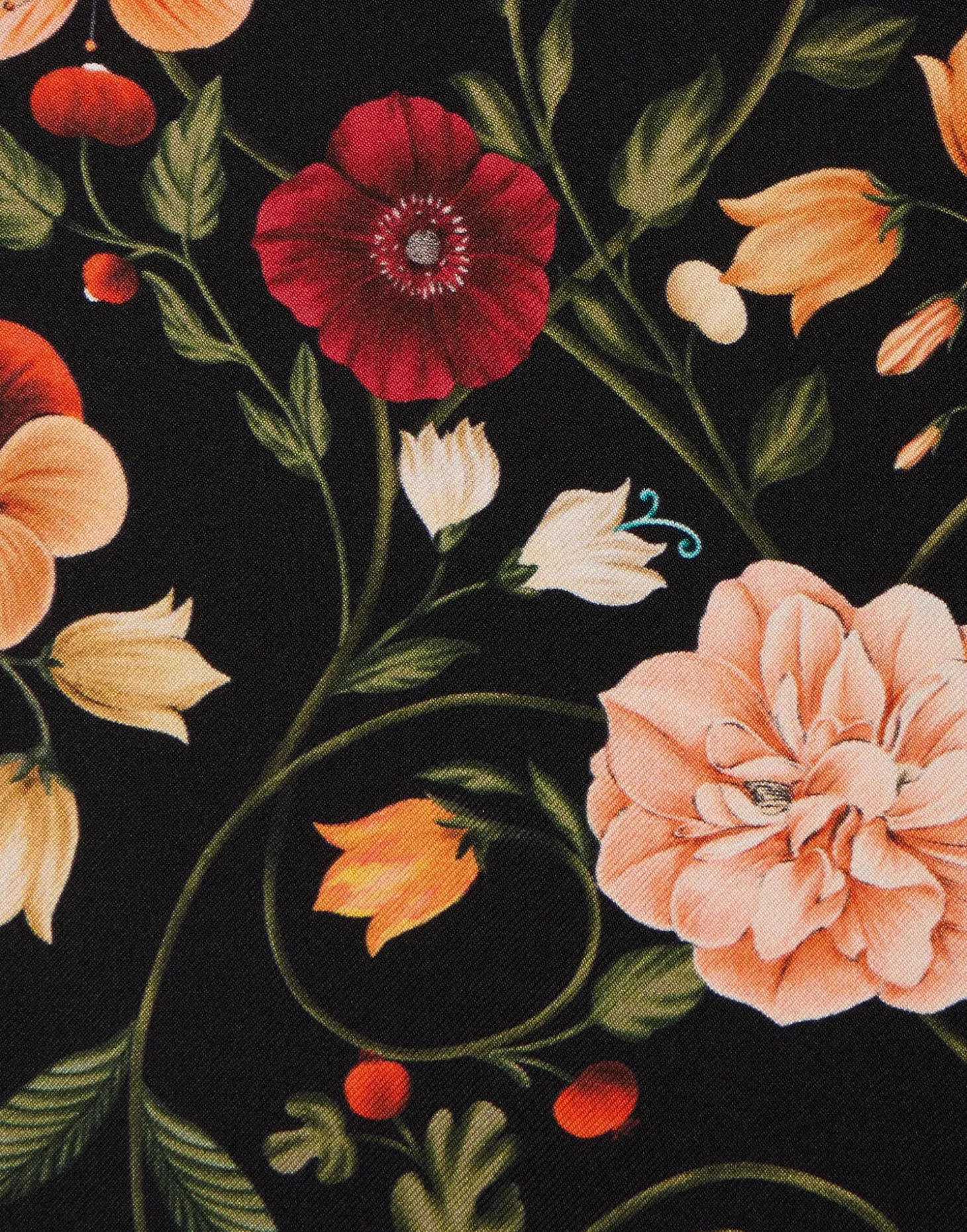 Mini Supreme Swing DressBotticelli Black in Silk Twill