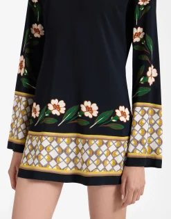 Mini Supreme Swing DressDazed Plac&eacute;e Black in Sable