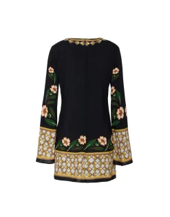 Mini Supreme Swing DressDazed Plac&eacute;e Black in Sable