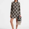 Mini Supreme Swing DressMini Tiles Black in Macram&eacute;