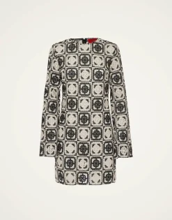 Mini Supreme Swing DressMini Tiles Black in Macram&eacute;