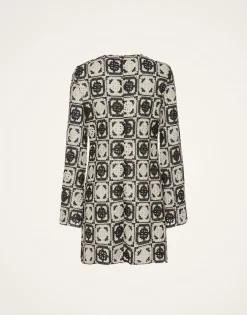 Mini Supreme Swing DressMini Tiles Black in Macram&eacute;
