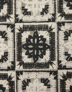 Mini Supreme Swing DressMini Tiles Black in Macram&eacute;