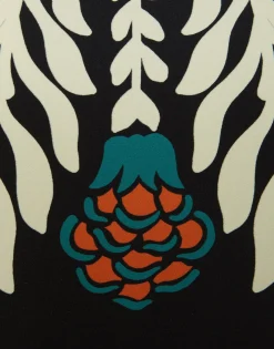 Mini Supreme Swing DressMix Tiles Plac&eacute;e Black in Envers Satin