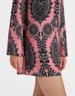 Mini Supremes Swing DressOltrarno Pink in Sablé Satin