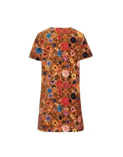 Mini Swing DressBotticelli Rust in Cotton Velvet