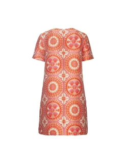 Mini Swing DressSun Orange in Jacquard