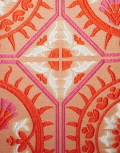 Mini Swing DressSun Orange in Jacquard