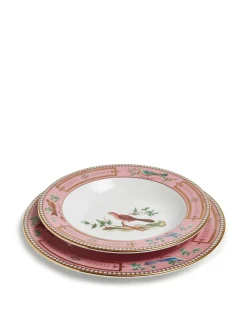 Miniscalchi Soup & Dinner Plate Set18k Gold Antique Miniscalchi in Porcelain