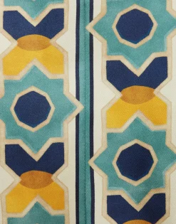 Muumuu DressCasareale Small Placèe Cream in Silk Twill