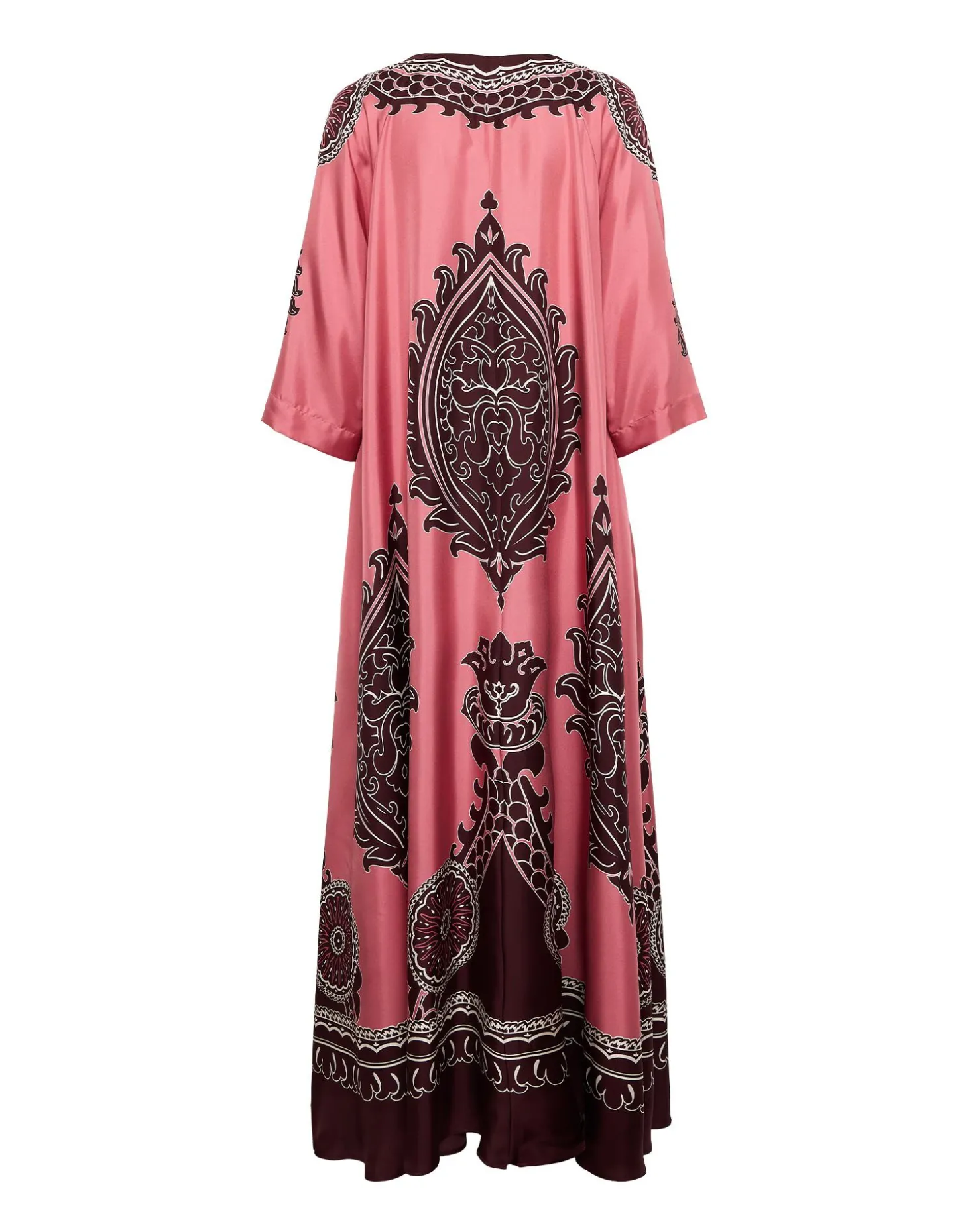 Muumuu DressOltrarno Placée Pink in Silk Twill