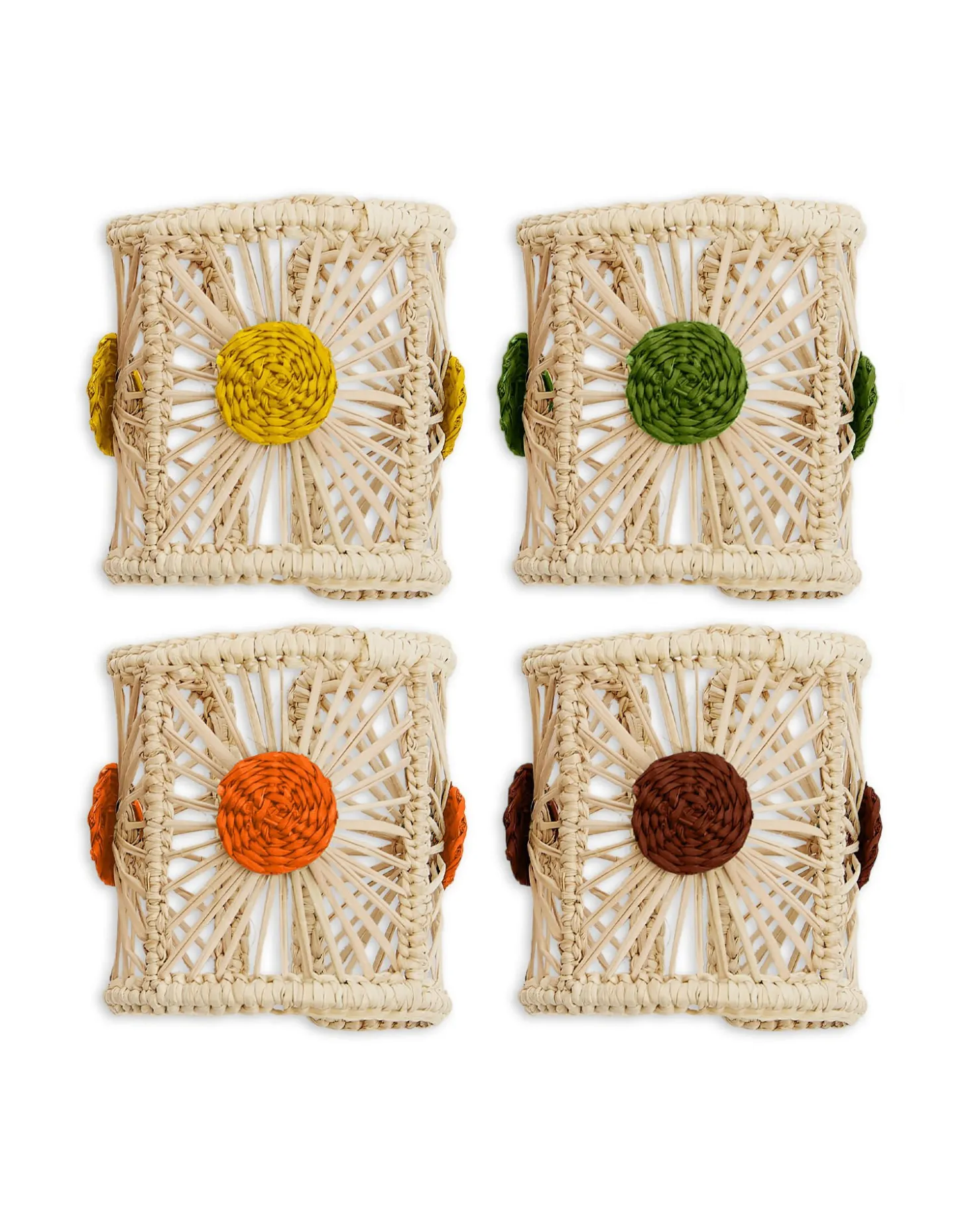 Napkin Rings Set Of 4Mixed in Iraca