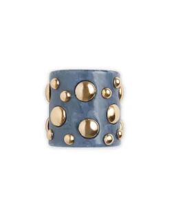 Nefertiti BangleSolid Teal in Acrylic Resin