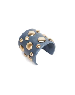 Nefertiti BangleSolid Teal in Acrylic Resin