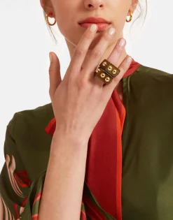 Nefertiti RingSolid Camouflage in Acrylic Resin