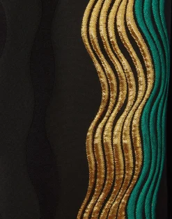 Nile JacketThe Nile Black in Jacquard With Feathers