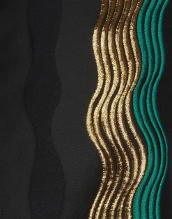 Nile JacketThe Nile Black in Jacquard With Feathers