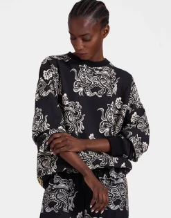 Off Court SweatshirtCrazy Tigers Black & White in Jersey