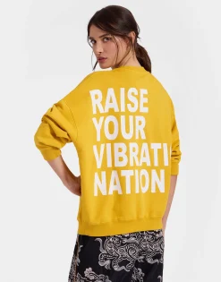 Off Court SweatshirtSolid Dark Yellow in Jersey