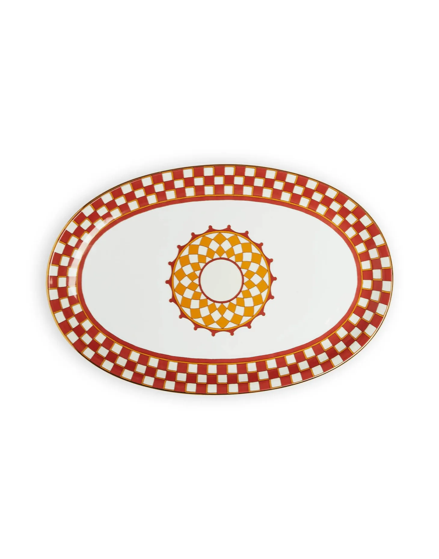Oval PlatterApollo Brick in Porcelain